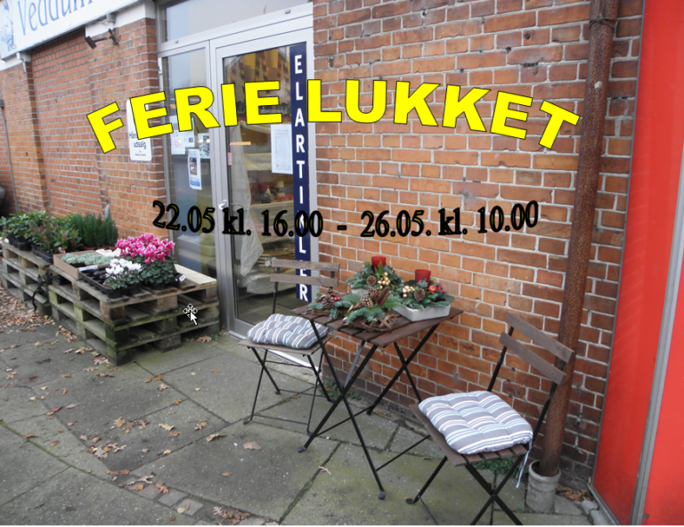 Ferie lukket