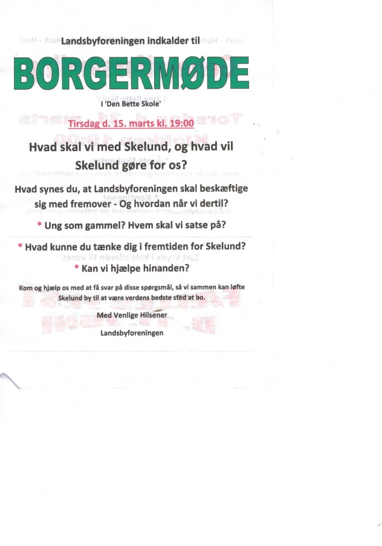 Borgermøde 15.03.16