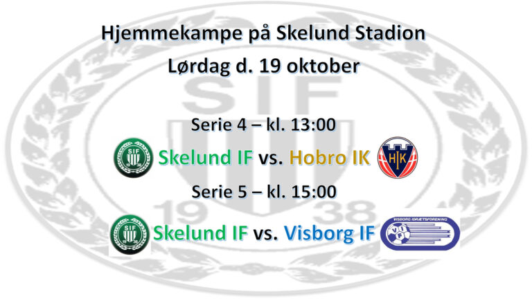 Hjemmekampe 19 oktober