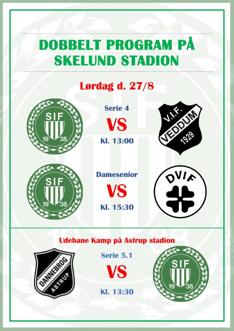 Dobbelt program på skelund stadion