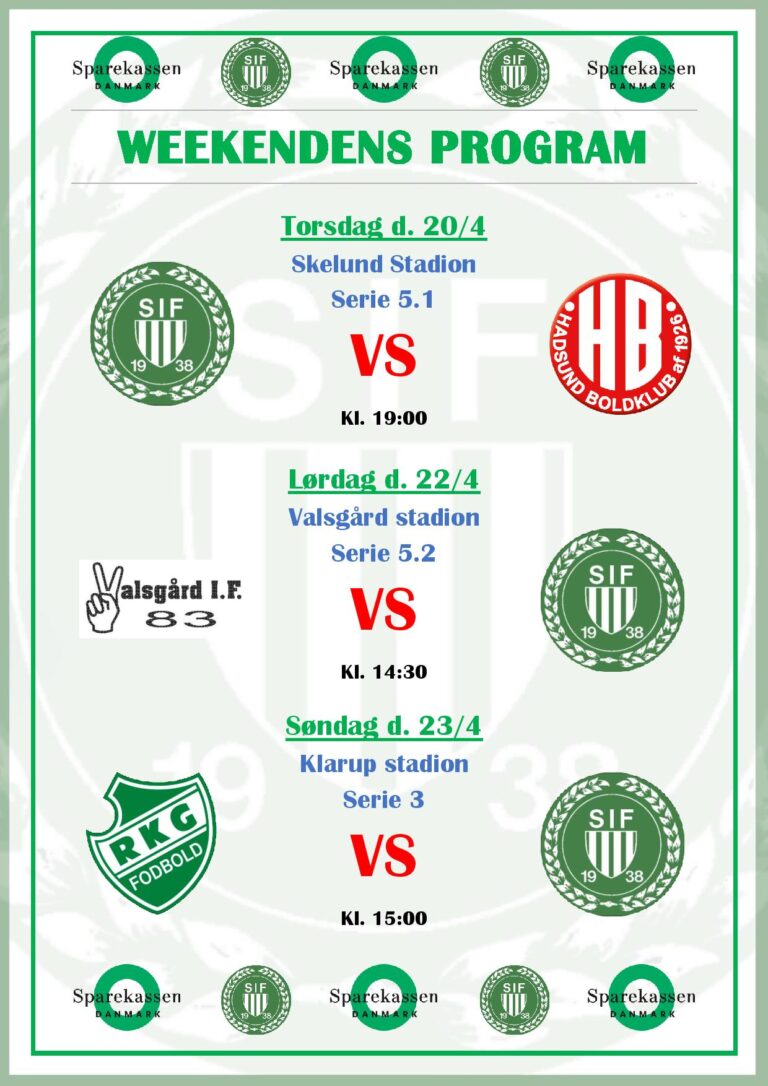 Weekendens program