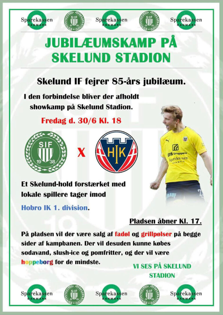 Jubilæumskamp på Skelund stadion