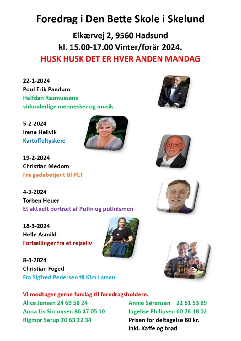 Foredrag i Den Bette Skole vinterforaar